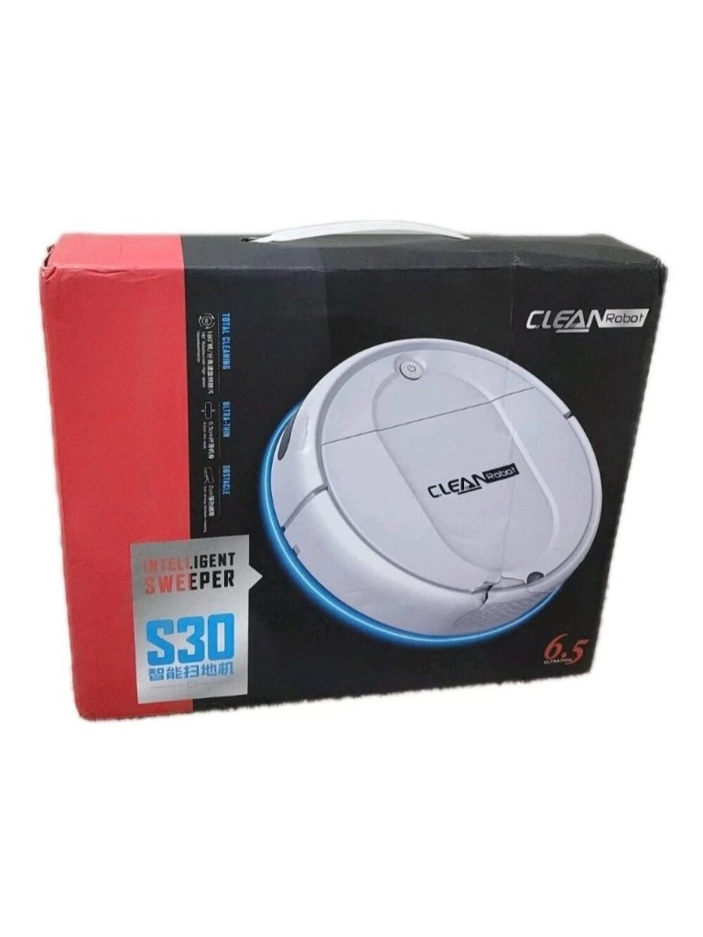 S30 Intelligent Sweeper Robot Vacuum 300ml Dust Box Artificial Pressure Wipe